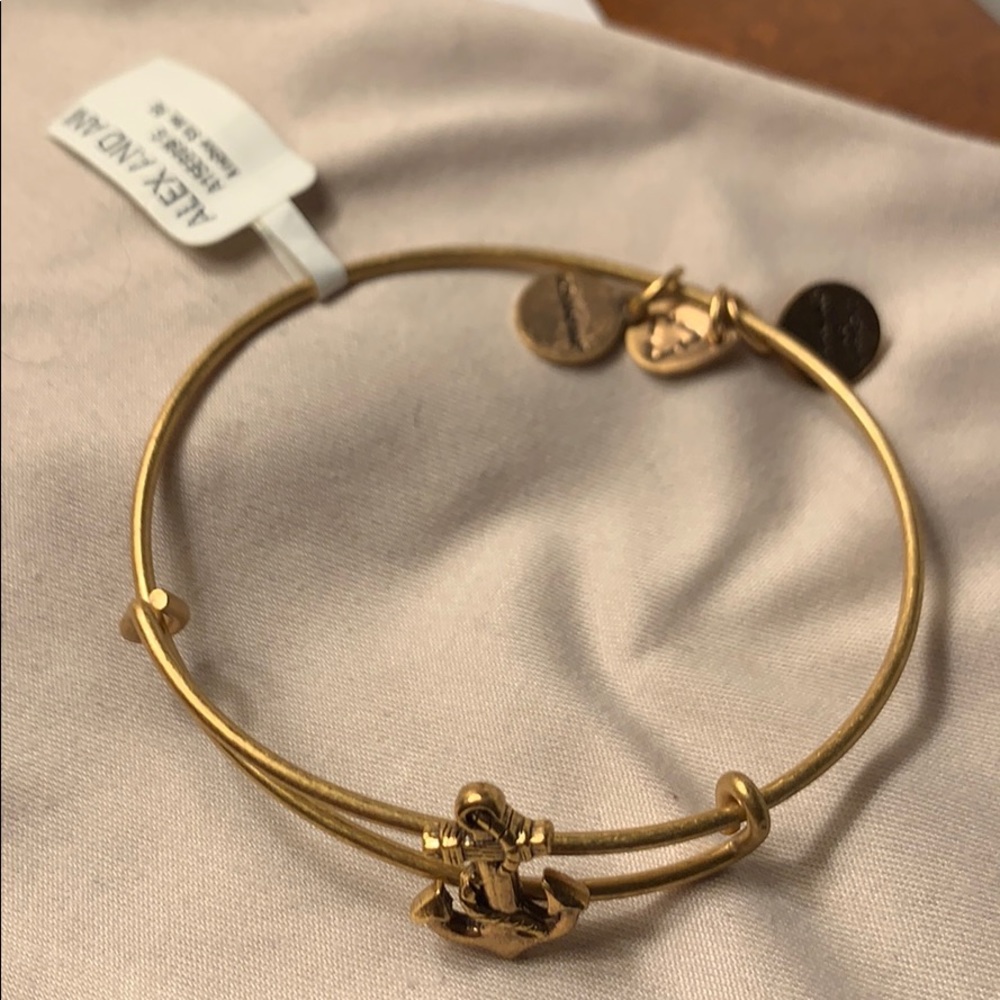 Alex & Ani gold Anchor bracelet